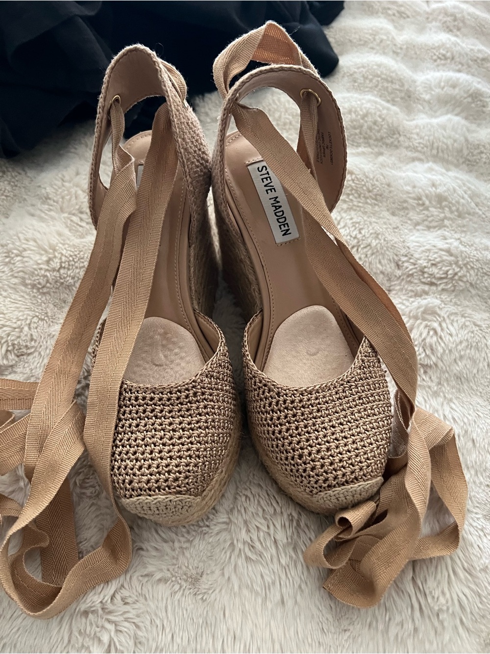 Steve Madden Locket Espadrille Wedge Sandals - Picture 2 of 9